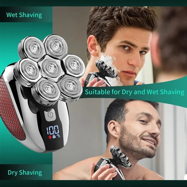 Men Waterproof Wet Dry Advanced Skull Beard Shaver