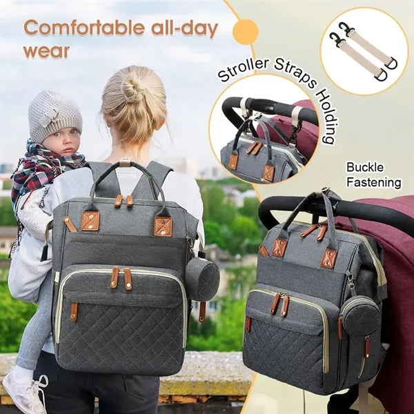 Large Capacity Waterproof Baby Diaper Bag Travel Backpack
