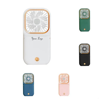3 In 1 Folding Handheld Rechargeable Fan With Power Bank