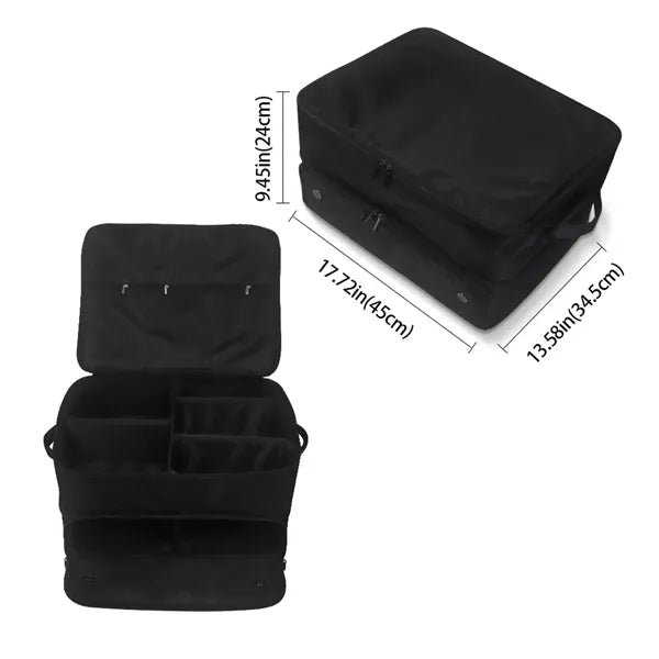 2 layer men gifts balls tees clothes golf trunk organizer