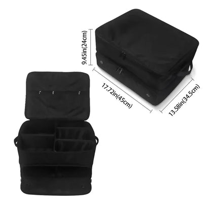 2 layer men gifts balls tees clothes golf trunk organizer