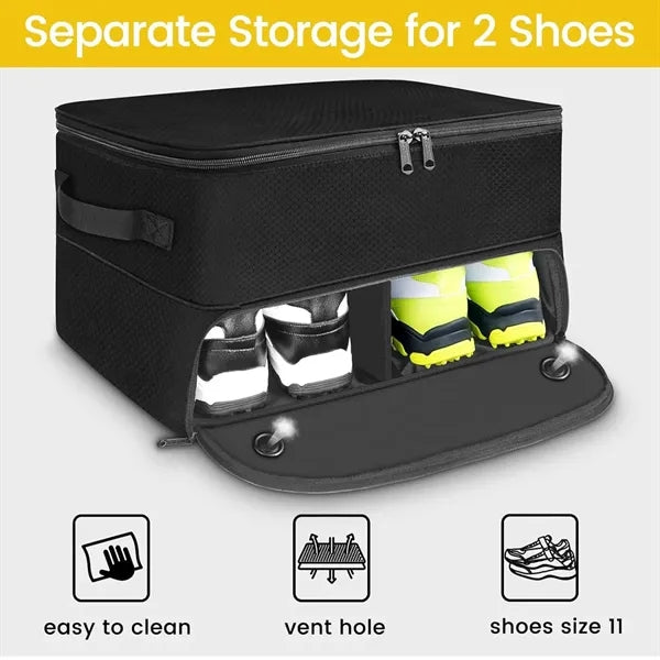 2 layer men gifts balls tees clothes golf trunk organizer
