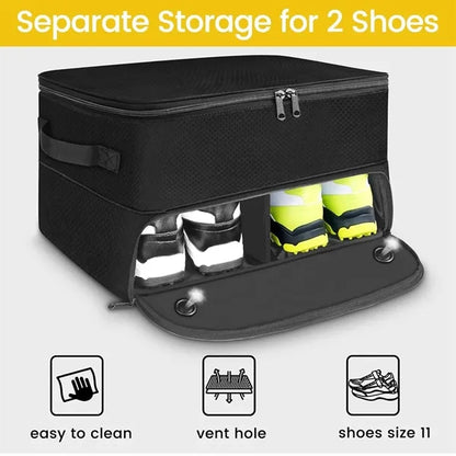 2 layer men gifts balls tees clothes golf trunk organizer