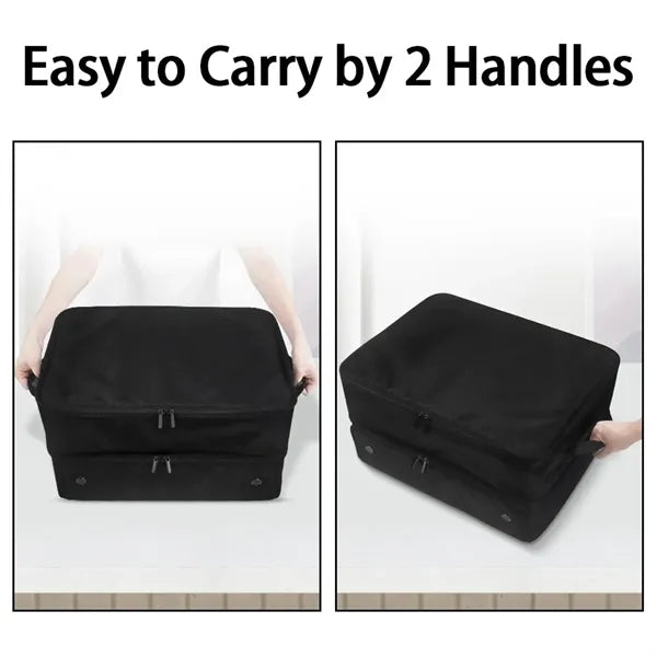 2 layer men gifts balls tees clothes golf trunk organizer