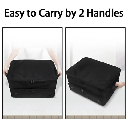 2 layer men gifts balls tees clothes golf trunk organizer