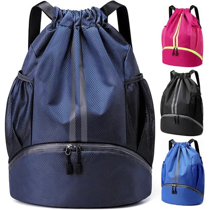 String Swim Gym Sports Drawstring Backpack Bag