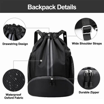String Swim Gym Sports Drawstring Backpack Bag