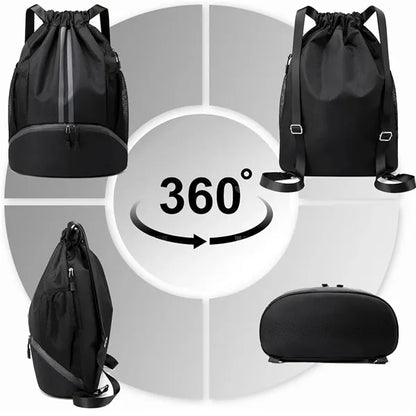 String Swim Gym Sports Drawstring Backpack Bag