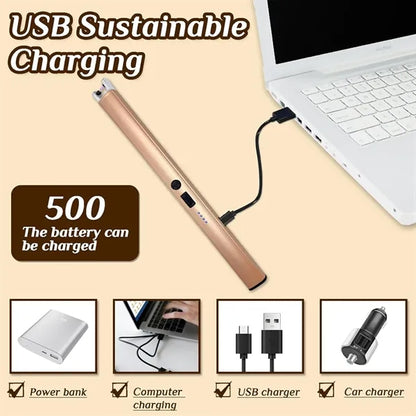 Windproof Flameless Electric Lighter with LED Power Display