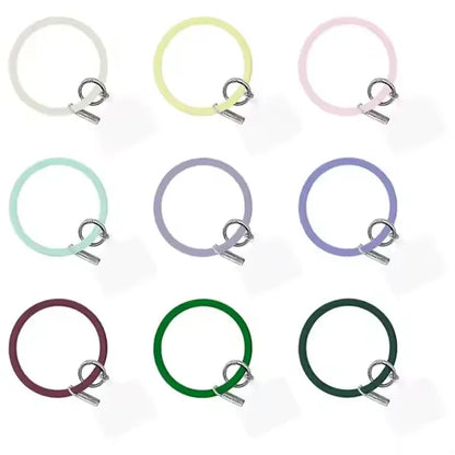 Silicone Phone Lanyard Bracelet Keyring