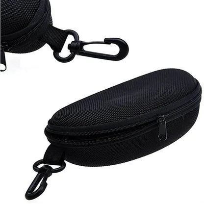 EVA Zippered Sunglasses Case with Clip