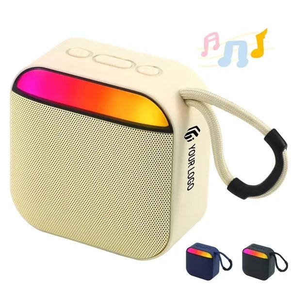 Outdoor portable wireless bluetooth speaker with rgb lights