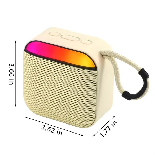 Outdoor portable wireless bluetooth speaker with rgb lights