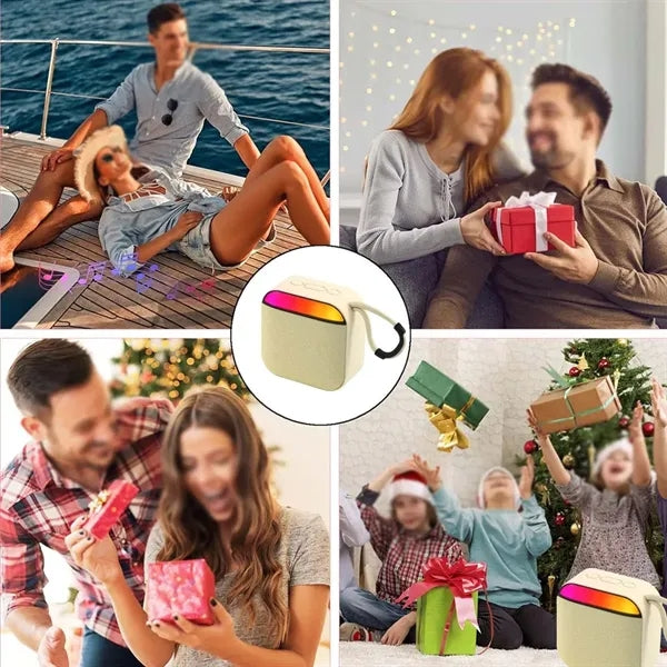 Outdoor portable wireless bluetooth speaker with rgb lights