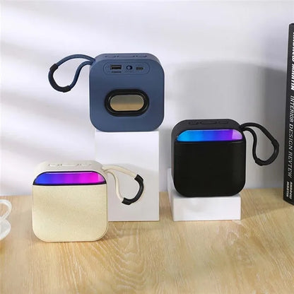Outdoor portable wireless bluetooth speaker with rgb lights