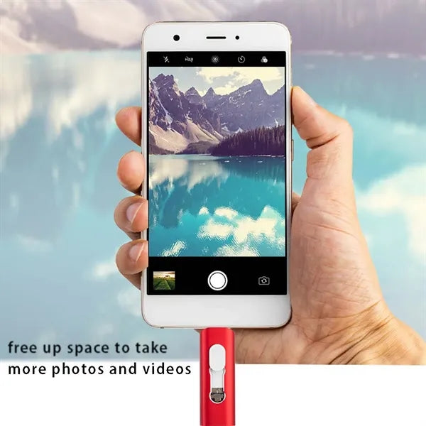 Date storage portable compatible 3 in 1 dual usb flash drive