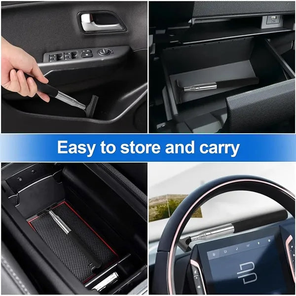 Mini Portable Car Mirror Blade Retractable Wiper