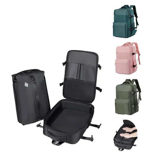 Large Travel Backpack with Storage Vacuum Compression Bags