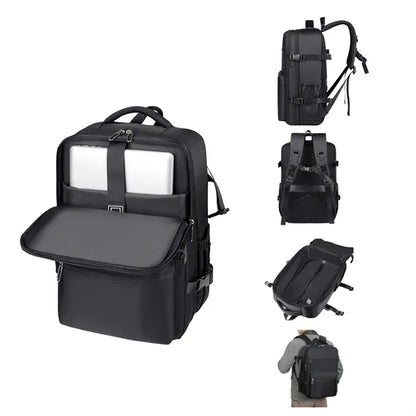 Large Travel Backpack with Storage Vacuum Compression Bags