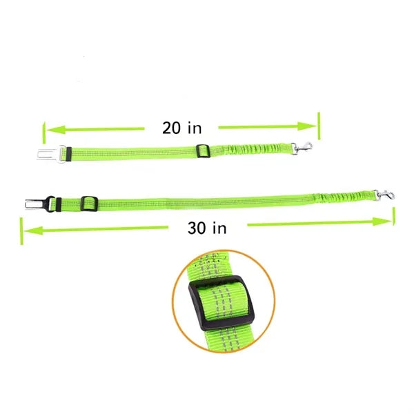 Safety Dog Leash For Car Seatbelt Bungee Cord