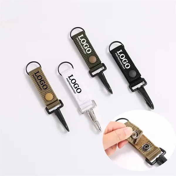 Outdoor Attach Belt Clip Webbing Backpack Strap Carabiner