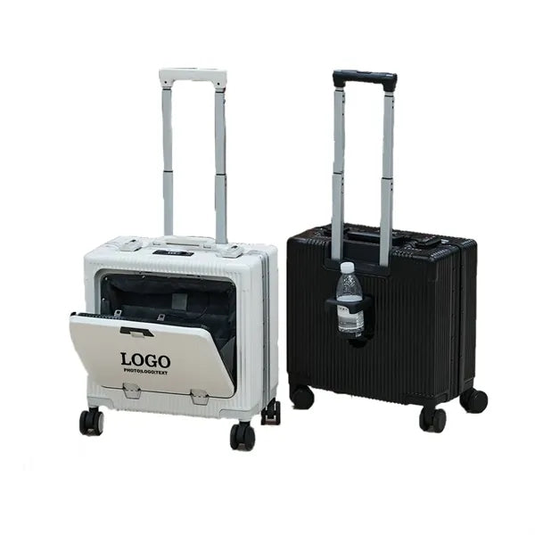 Carry On Luggage with Cup Holder and Usb Port