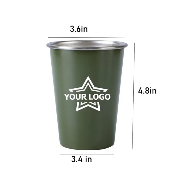 16 oz Custom Pint Metal Stackable Stadium Cups