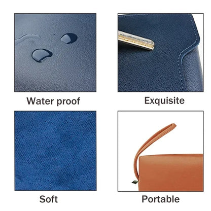 PU Leather Large Capacity Power Cord Bag