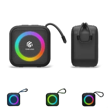 7 colorful light small home office party bluetooth speaker