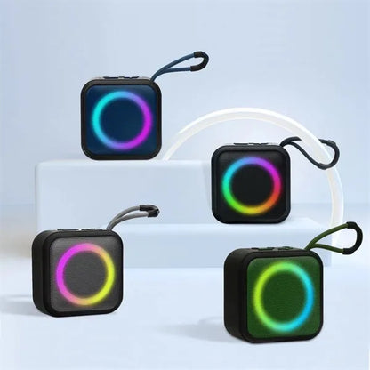7 colorful light small home office party bluetooth speaker