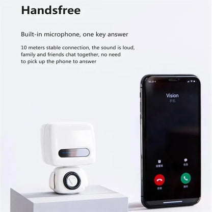 Portable Wireless Bluetooth Mini Robot Speaker