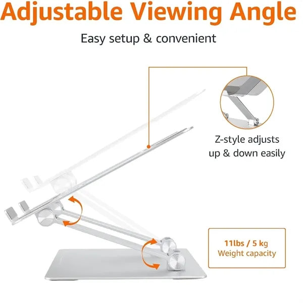 Ergonomic and Foldable Laptop Stand Adjustable