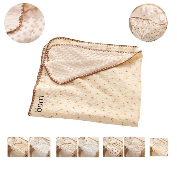 Baby Soft Muslin Thick Blanket 40''x40''