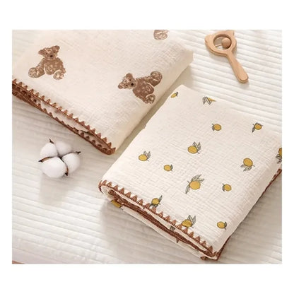 Baby Soft Muslin Thick Blanket 40''x40''