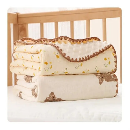 Baby Soft Muslin Thick Blanket 40''x40''
