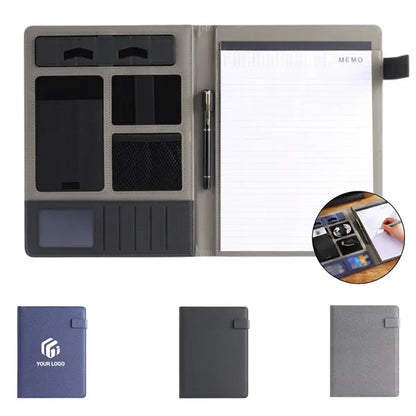 Multi-pocket document organizer notebook a4 business folder