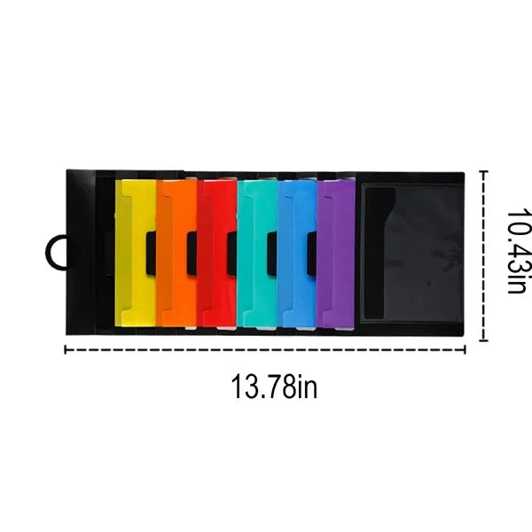 Hanging Document Storage Plastic Bag Multi-Grid Organizer