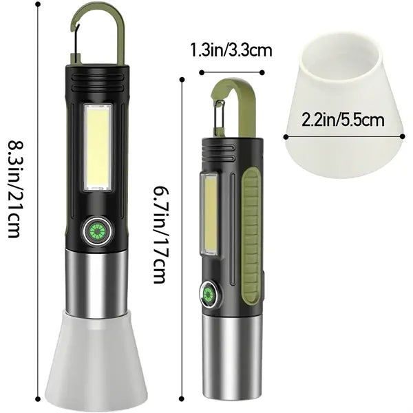 LED Flashlight Rechargeable and Camping Lantern Combo