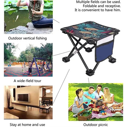 Portable Folding Camping Stool With Carry Bag