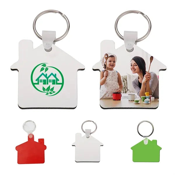 House shaped MDF key tag