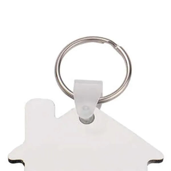 House shaped MDF key tag