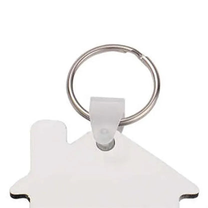 House shaped MDF key tag
