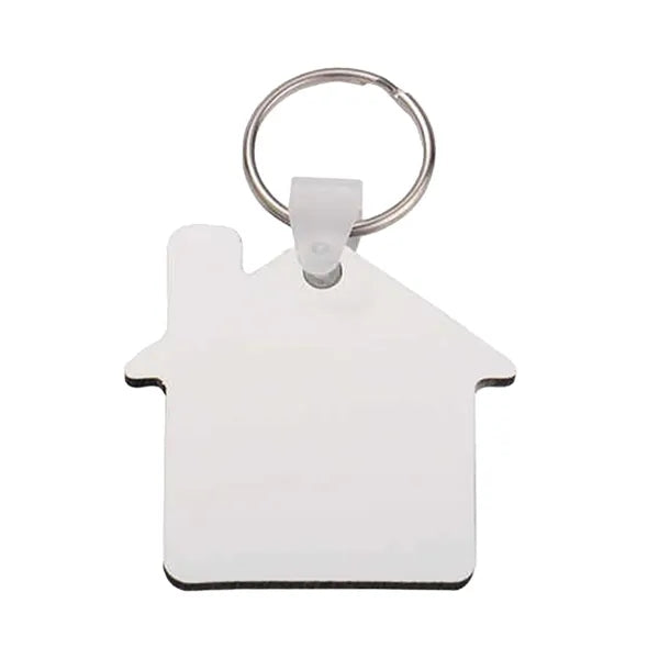 House shaped MDF key tag