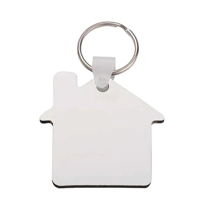 House shaped MDF key tag