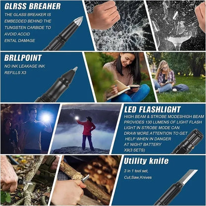 9 in 1 multifunctional Tactical Pen