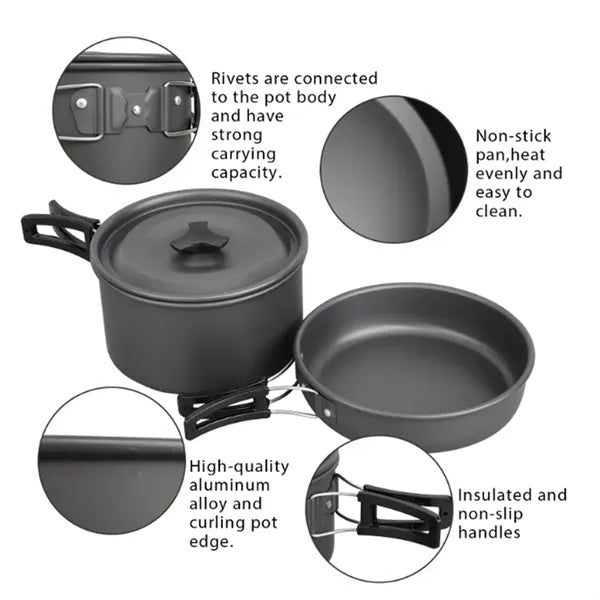 Camping Cooking Set for Backpacking