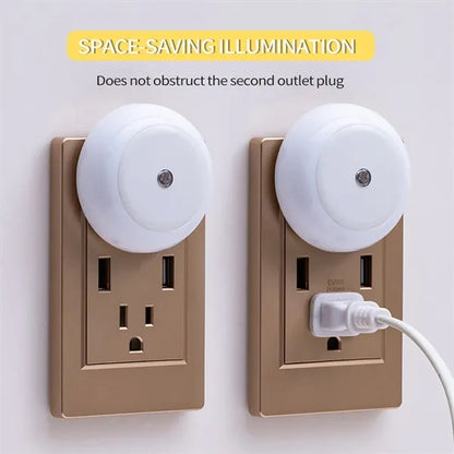 Automatic sensor plug in bedroom baby hallway night light