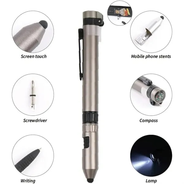 6 In 1 Touch Screen Multi Functional Tool Pen