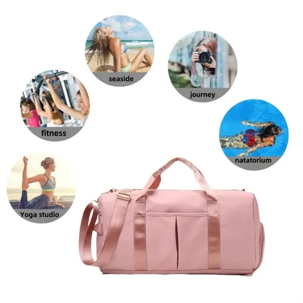 Large Capacity Oxford Cloth Travel Gym Duffel Bag
