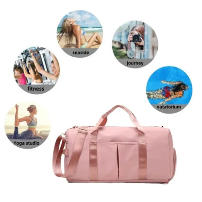 Large Capacity Oxford Cloth Travel Gym Duffel Bag
